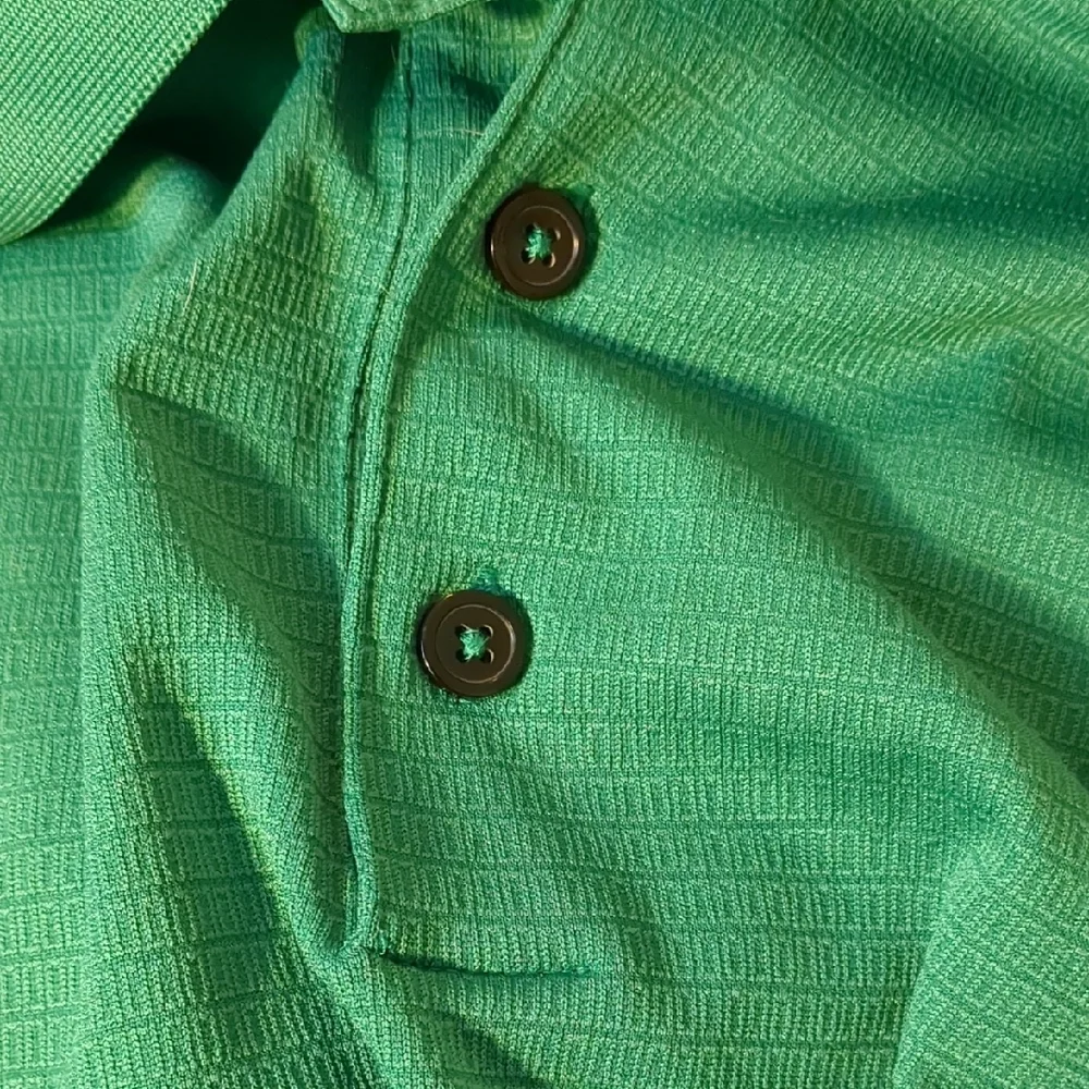 Adidas Climalite Men’s Forest Green Golf Polo Shirt Waveland Logo Size M